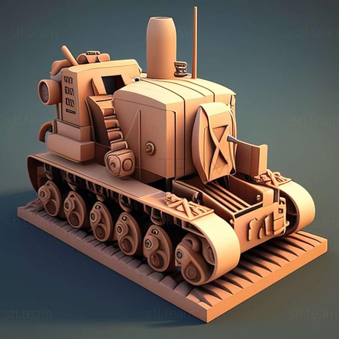3D модель Гра Симулятор механіка танка (STL)